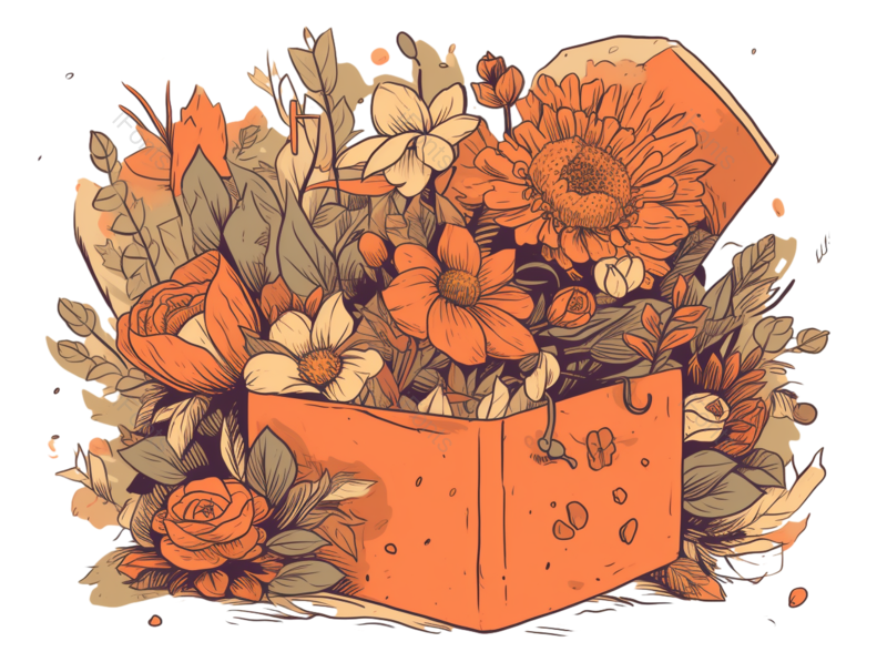 卡通图片,520元素,插画PNG,花卉免抠素材